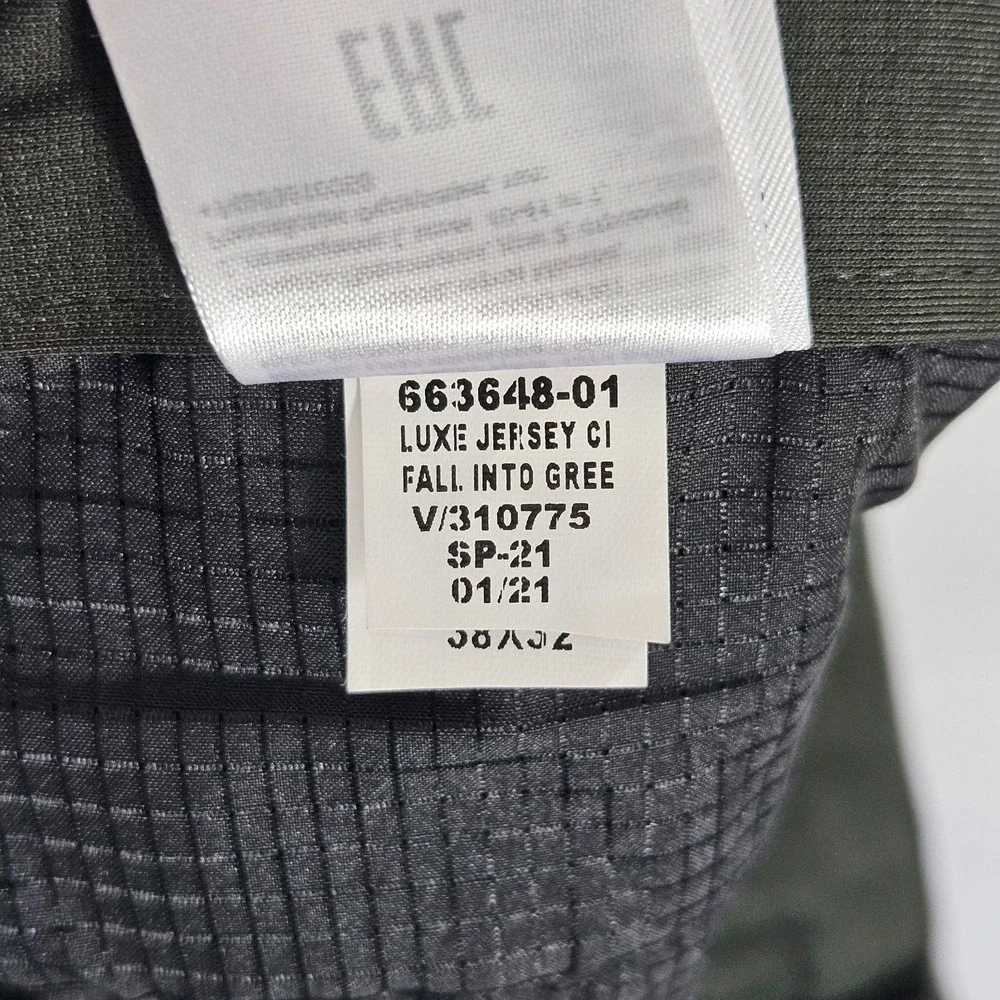 Banana Republic Men's Commuter Pants Casual Dark Green Stretch 38x32 Slim